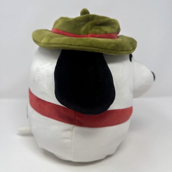 Squishmallow Plush Peanuts 8" Snoopy in Beagle Scout Outfit Kellytoy No Tags - Picture 2 of 8
